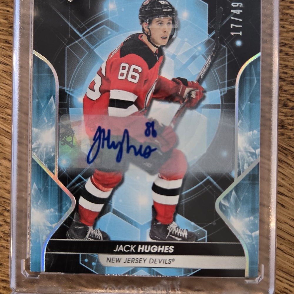 Jack Hughes New Jersey Devils Hockey Card